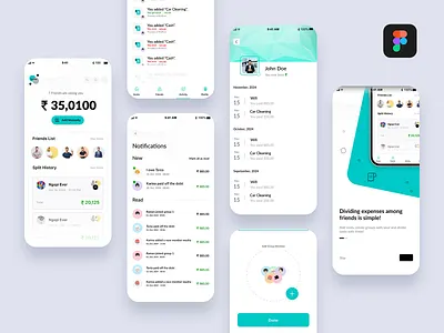 Splitler App Design android mobile app design uidesign uiux