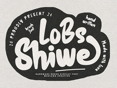 Lobs Shiwe Handmade Brush Display Font bronson brush font canvas font footer font generate font handmade beauty handmade font header webfont header website headline holiday font lettering typeface modern font summer font sunshine font typeface vintage handmade website font website typefaca