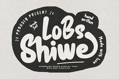 Lobs Shiwe Handmade Brush Display Font bronson brush font canvas font footer font generate font handmade beauty handmade font header webfont header website headline holiday font lettering typeface modern font summer font sunshine font typeface vintage handmade website font website typefaca