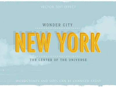 Retro vintage text effects design effects graphic graphic design illustration illustrator logo text effects typhography vector