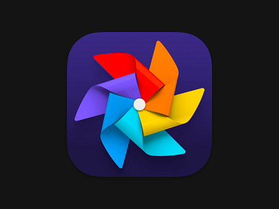 Pinwheel app icon app design icon mac macos system