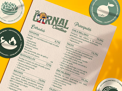 EL CARNAL CANTINA Mexican Restaurant adobe illustration adobe photoshop art direction brand design branding creative design dirección creativa dirección de arte diseño gráfico foodie gastronomy gastronomía graphic design identidad visual mexican restaurant papelería restaurant branding stationery visual identity