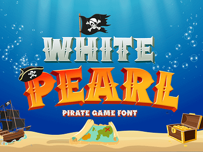 White Pearl – Gaming Font branding children display font font gaming kids movie playful poster youtube