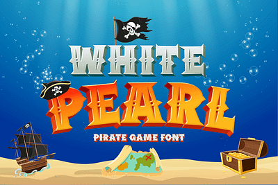 White Pearl – Gaming Font branding children display font font gaming kids movie playful poster youtube