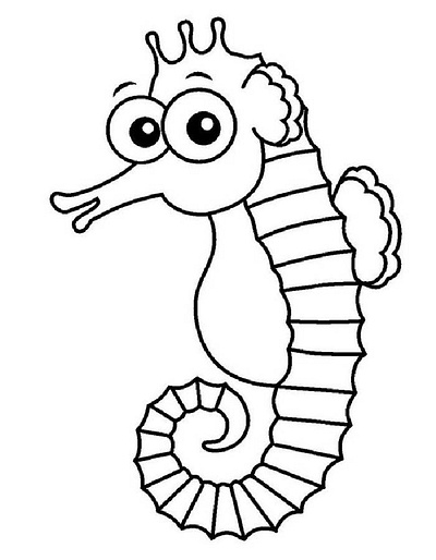 Seahorse Coloring Pages 3d animation branding coloring design graphic design illustration mime motion graphics ui