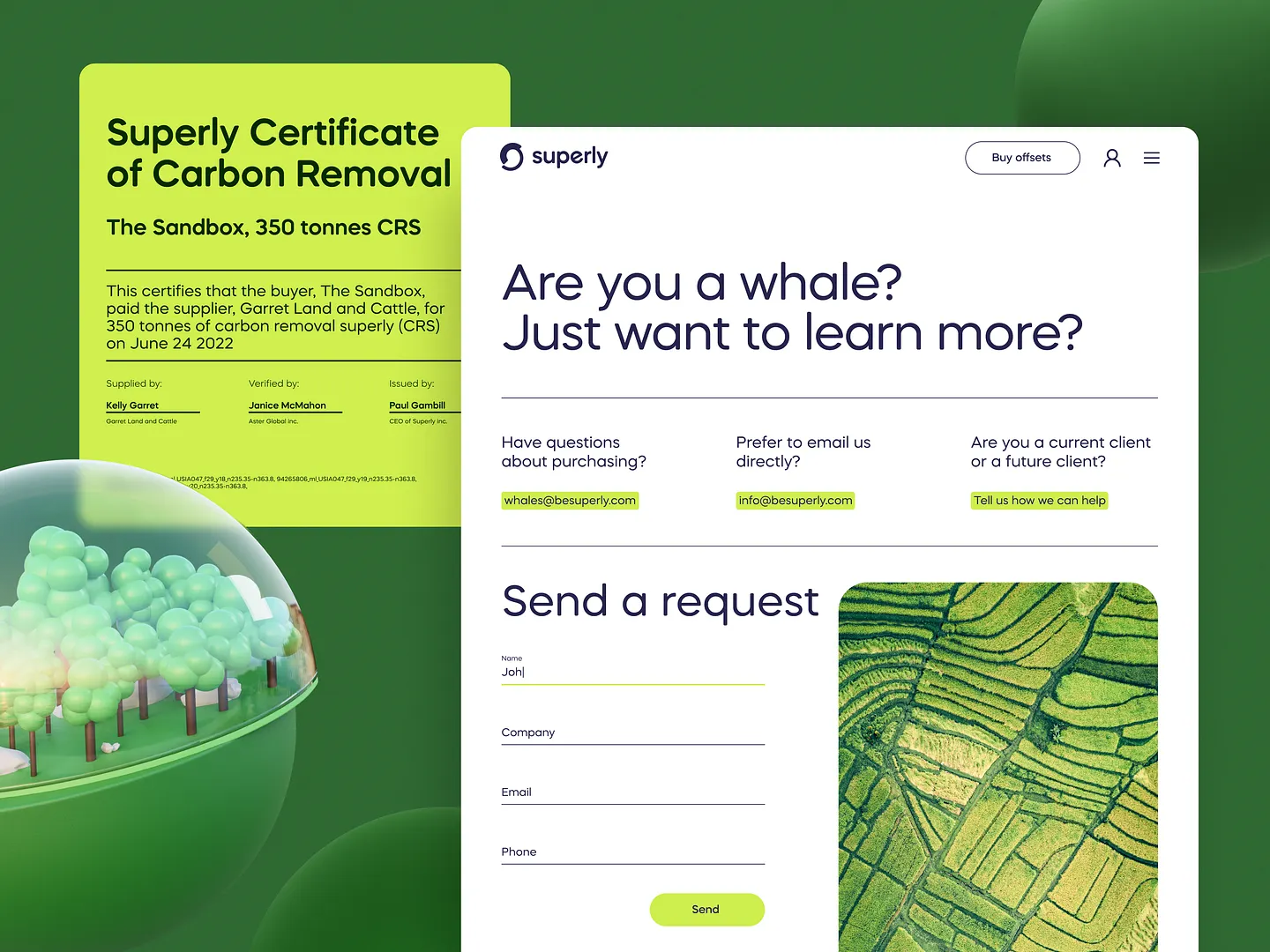 Innovative Opt-In Form Design for Sustainable Initiatives