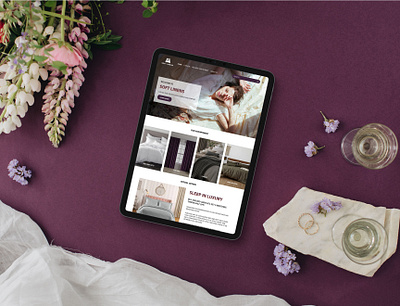 Soft Linens design landing page ui ui design uiux uiux design ux ux design web web design website website design