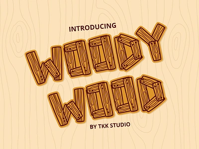 Woody Wood – Kids Font banners branding children display font font gaming kids movie poster youtube