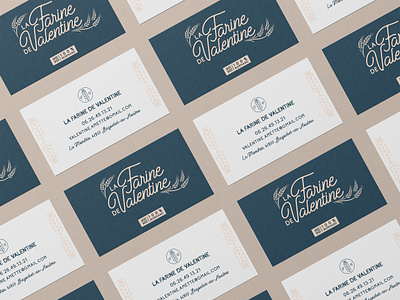 La Farine de Valentine - business card branding business card design graphic design logo typography vector visual identity