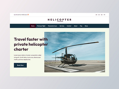 Helicopter Transfer & Tours Website aviation booking booking system charter clean flights guided tours helicopter hero scene landing page luxury modern private transport tourism transfers transportation travel trending wordpress wordpress theme