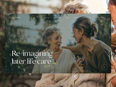 Millennium Care | Website design typography ui user experience user interface ux web website