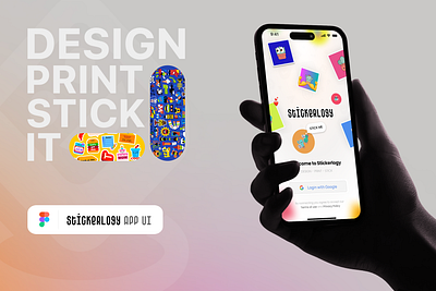 Stickerlogy App UI appdesign ui uiux user experience user interface ux