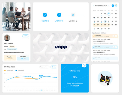 UAPP CRM interface ui ux web design web developer