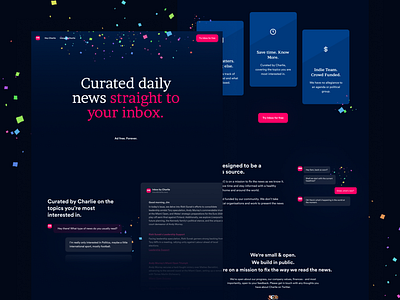 Inbox by Charlie ai email news product design web