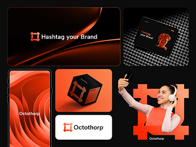 Octothorp brand design brand identity brand mark branding concept art design graphic design hastag hastag logo logo logofolio logomark minimal modern social media ui ui design ui ux ux wordmark