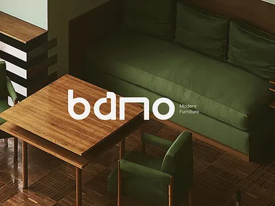 bano- Visual identity 3d branding graphic design logo