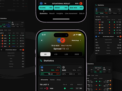 Outlier iOS: Market details L5 app app design betting dark design ios mobile mobile app neon outlier phone product design sport sports ui user interface ux