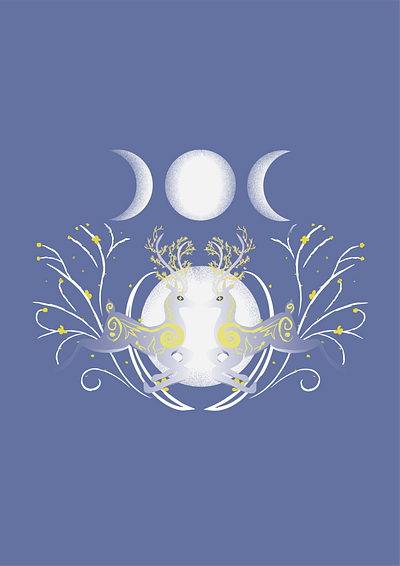 Lunar Grace adobeillustrator adobephotoshop design graphic design illustration vector