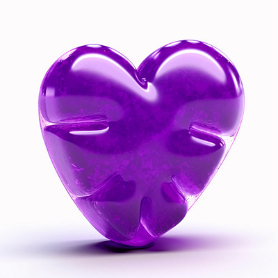 3D Heart Model Emoji, AI 3d ai blender c4d cgi emoji glass graphic design heart logo midjourney