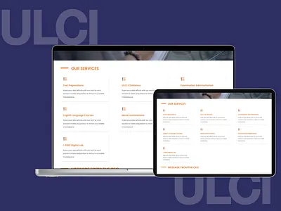 Educational Website education ui