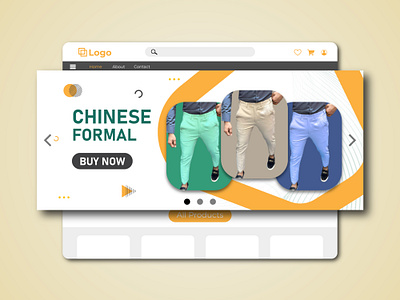 Ecommerce website slider design animation branding ecommerce fashion banner fashion slider graphic design logo motion graphics ui web banner web slider website banner website slider design