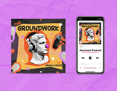 The Groundwork Podcast Cover Art branding clean cover design marketing podcast visual identity web