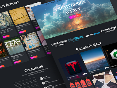 A modern graphical agency website design! 🚀 agency design agency ui agency ui dessign agency website design agency website ui kit design agency websits graphic design graphical agency design ui ux