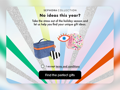 Sephora Collection Gift Finder fragrance game game design graphic design makeup sephora sephora collection ui ux