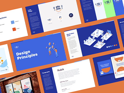 Plaeto - brand book brand book brand guidelines branding design graphic design