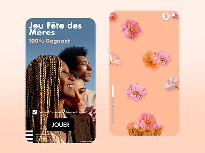 Sephora Fête des Mères branding fragrance game graphic design sephora ui ux