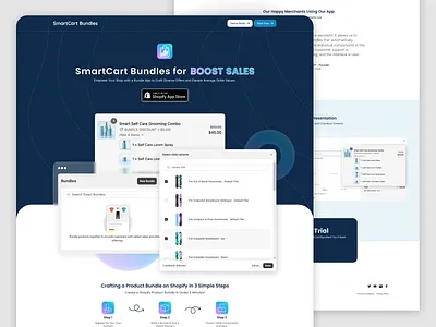 App Landing Page app landing page branding clean design shopify trendy uiux web web layout website