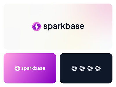 Sparkbase Logo ai artificial intelligence bolt brand electric identity lightning logo mark sales smart spark symbol