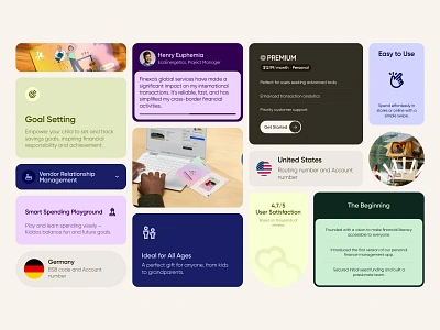 Fintech Components component component design design system figma finance fintech style guide ui design ui designer uiux web design website