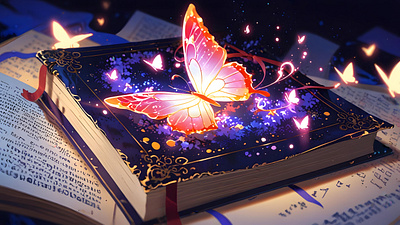 🦋 Legendary Fairy Secret Book 🦋 ai amazing ancient anime best book design fairy graphic design grimoire illustration legendary magic magical majestic perfect secret wizard