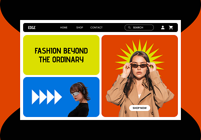 Edge | Website brand design designer designing designtool dribbble ecommerce figma landingpage logo logodesign project trendy ui uidesign uiproject uiux uxdesign webdesign website