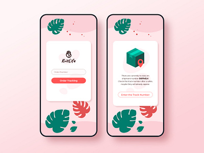 Order Tracking App app app design appdesign design ecommerce mobile design order tracking order tracking app ui ui design app ux
