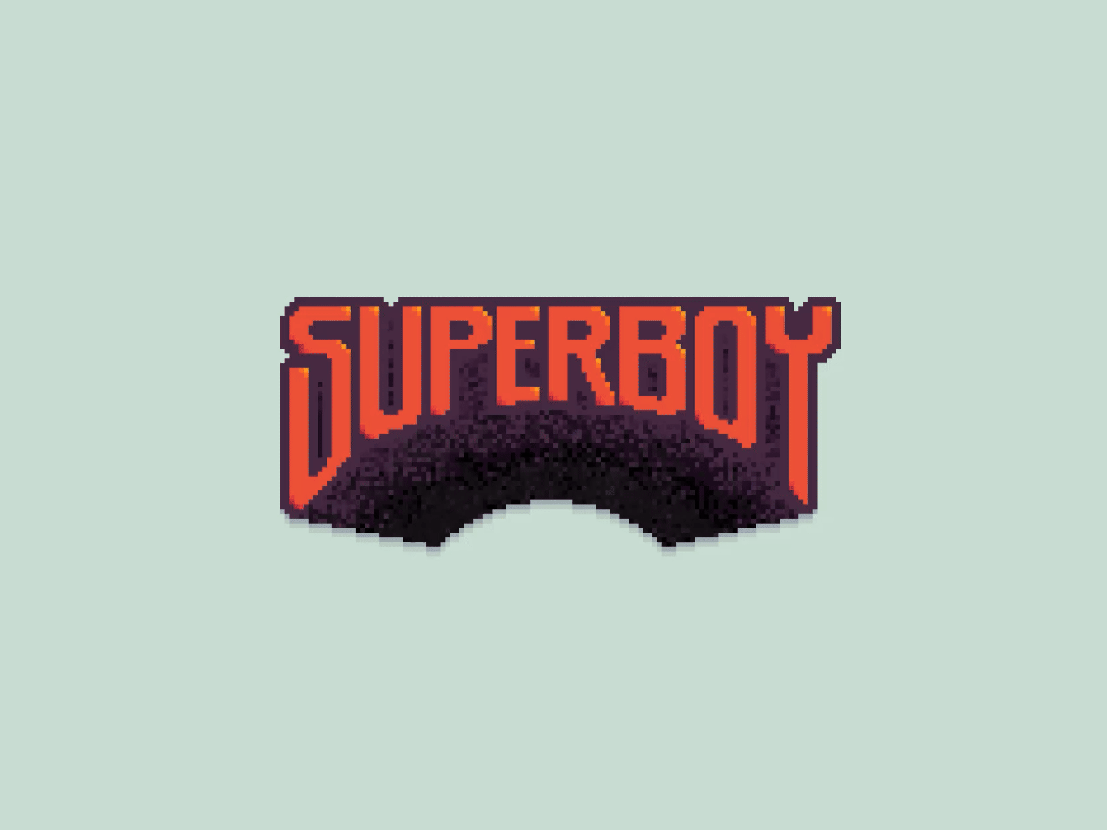 Superboy 8bit art animation design graphic design kid cudi lettering letters motion music pixel pixel art retro art