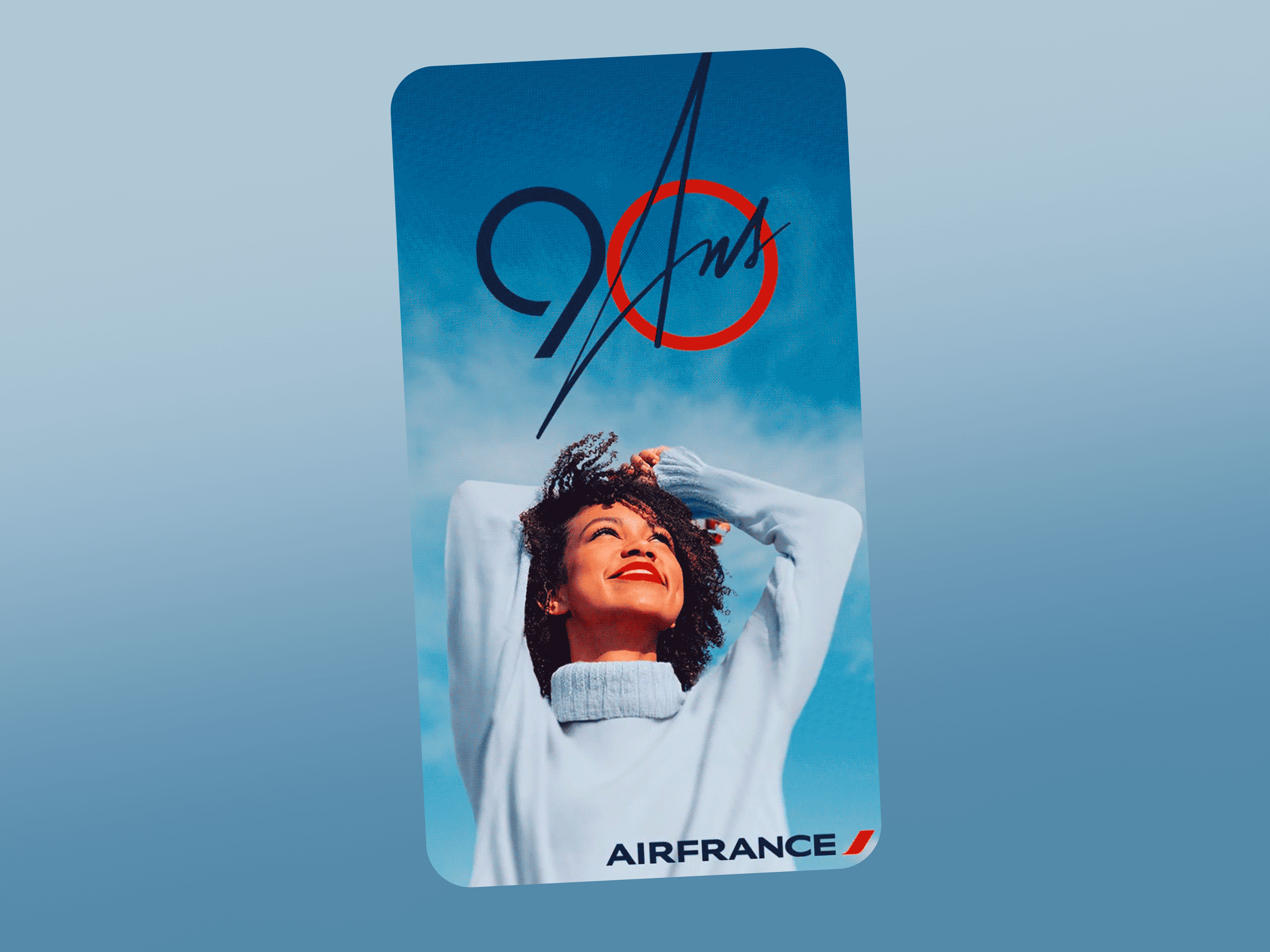 Air France 90 ans air france animation motion graphics