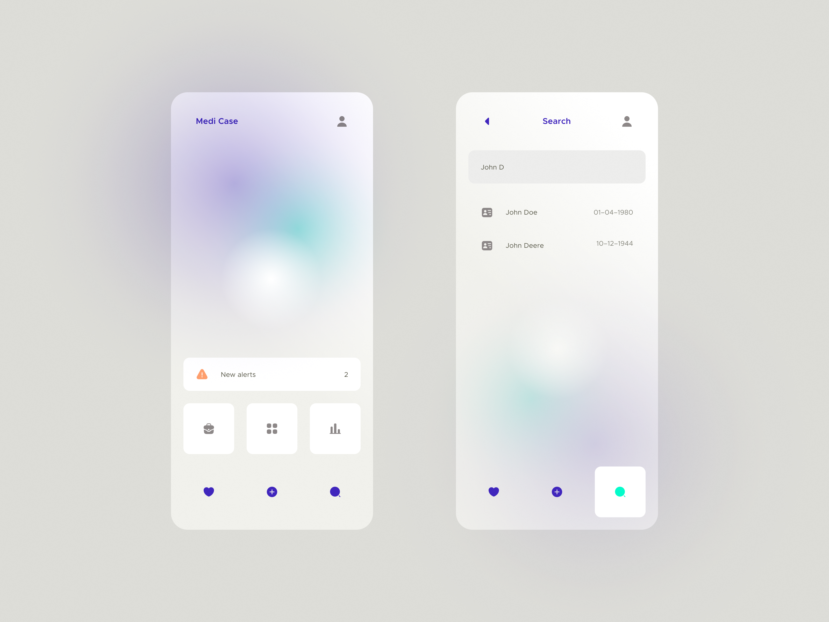Medi Case app case doctor hospital management medical minimalism mobile simplicity