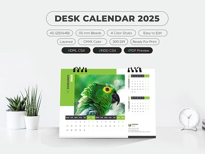 Desk Calendar 2025 a5 calendar branding business calendar calendar 2025 corporate creative decoration design desk calendar enterprise graphic design logo monday month office office space print printable stationary