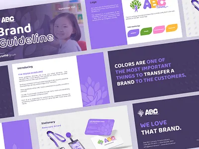 Logo & Branding for ABC Tirana: A Bold Identity for a New Era branding children design flat design gradient graphic icon illustration kids kinder kindergarten logo purple