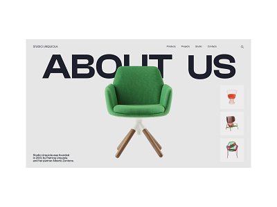 Studio Urquiola | Corporate site redesign design ui ux web