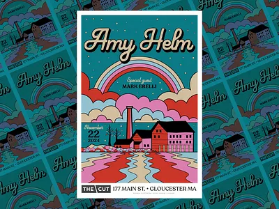 Gig poster for Amy Helm concert poster design gig poster graphic design illustration music poster design typography vector