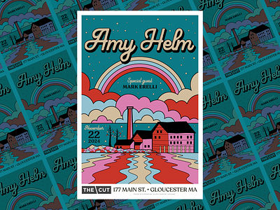 Gig poster for Amy Helm concert poster design gig poster graphic design illustration music poster design typography vector