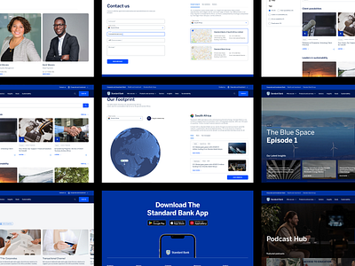 Standard Bank CIB | Website Design bank corporate finance ui web website design