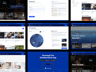 Standard Bank CIB | Website Design bank corporate finance ui web website design