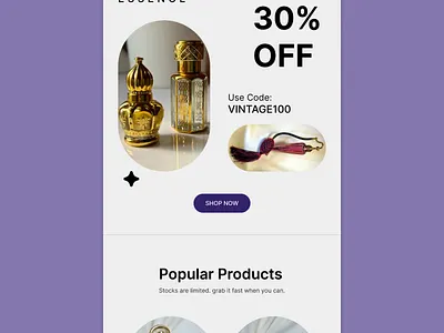 Scentora - Email Template branding creative webdesign daily webdesign dailywebdesign email template emailtemplatedesign freelancer webdesign landing page ui uidesign uiux uiuxdesign webdesign