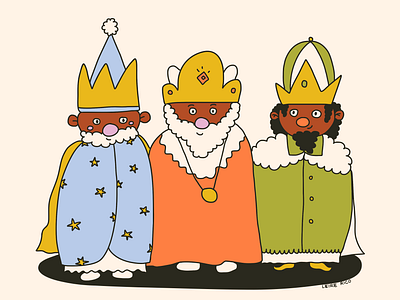 Christmas Card #2 The Three Wise Men branding card cartoon christmas christmas card design digital illustration graphic design illustration king kings logo navidad postal postcard reyes magos three three wise men ui vector