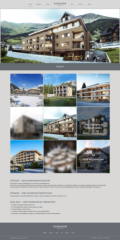 Stocker Immobilien cms css seo ui