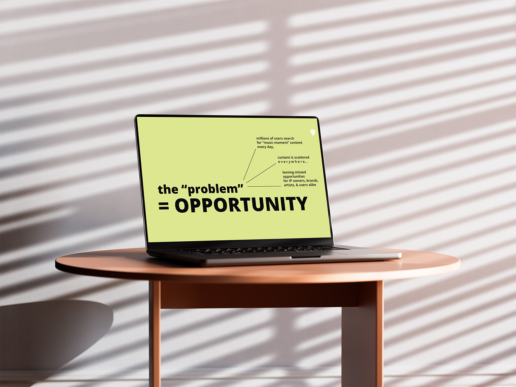 executive deck design - tunespotter branding deck graphic design interface logo mockup presentation slide